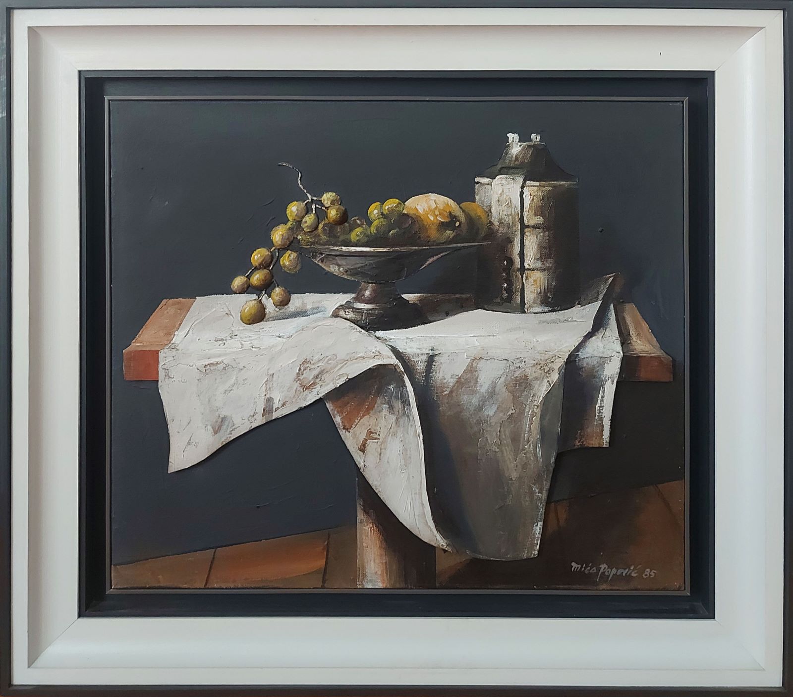 Slika Miće Popovića - Mrtva proroda sa grožđem