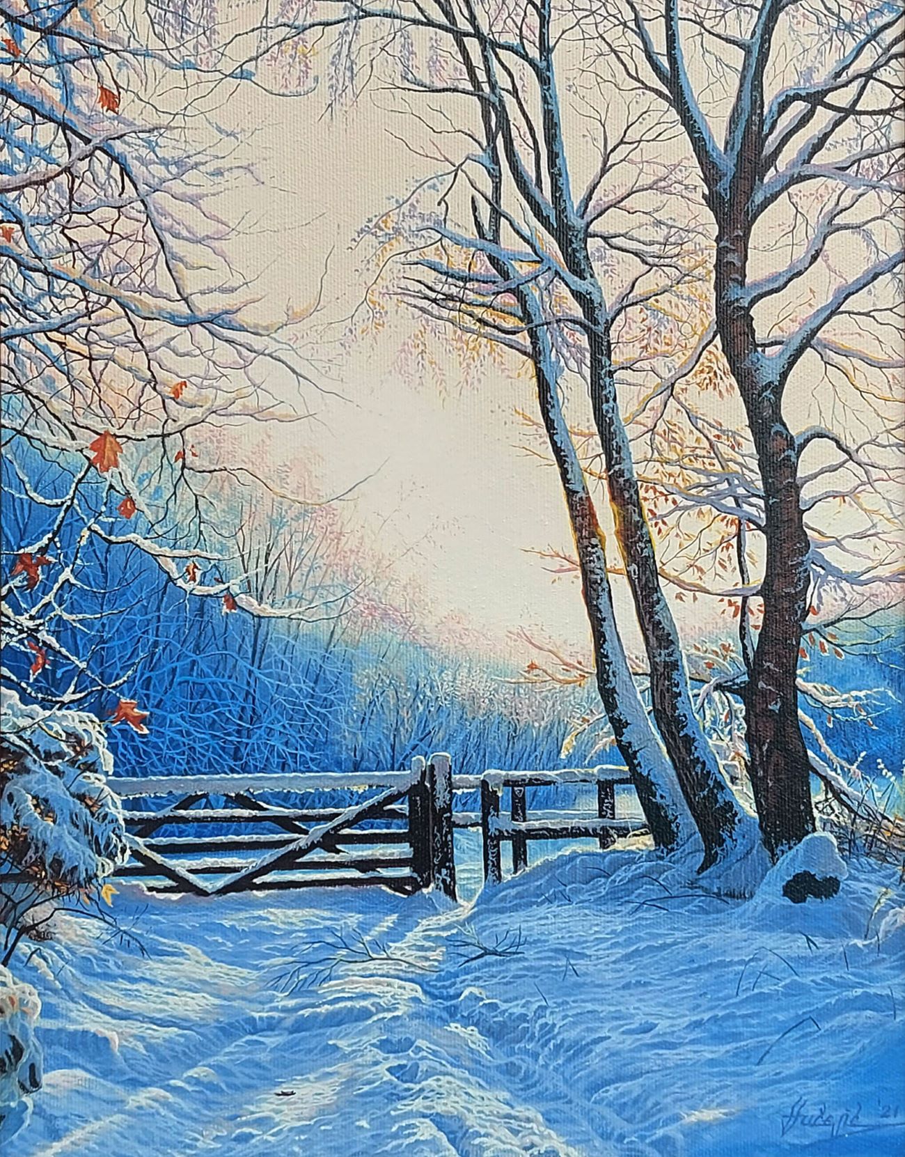 Slika Stevana Sučevića - Zima - Image 2