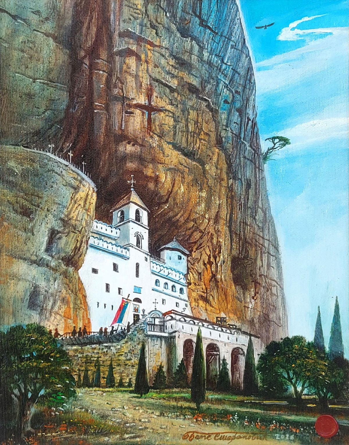 Painting of Bane Stefanović - Ostrog - Image 2