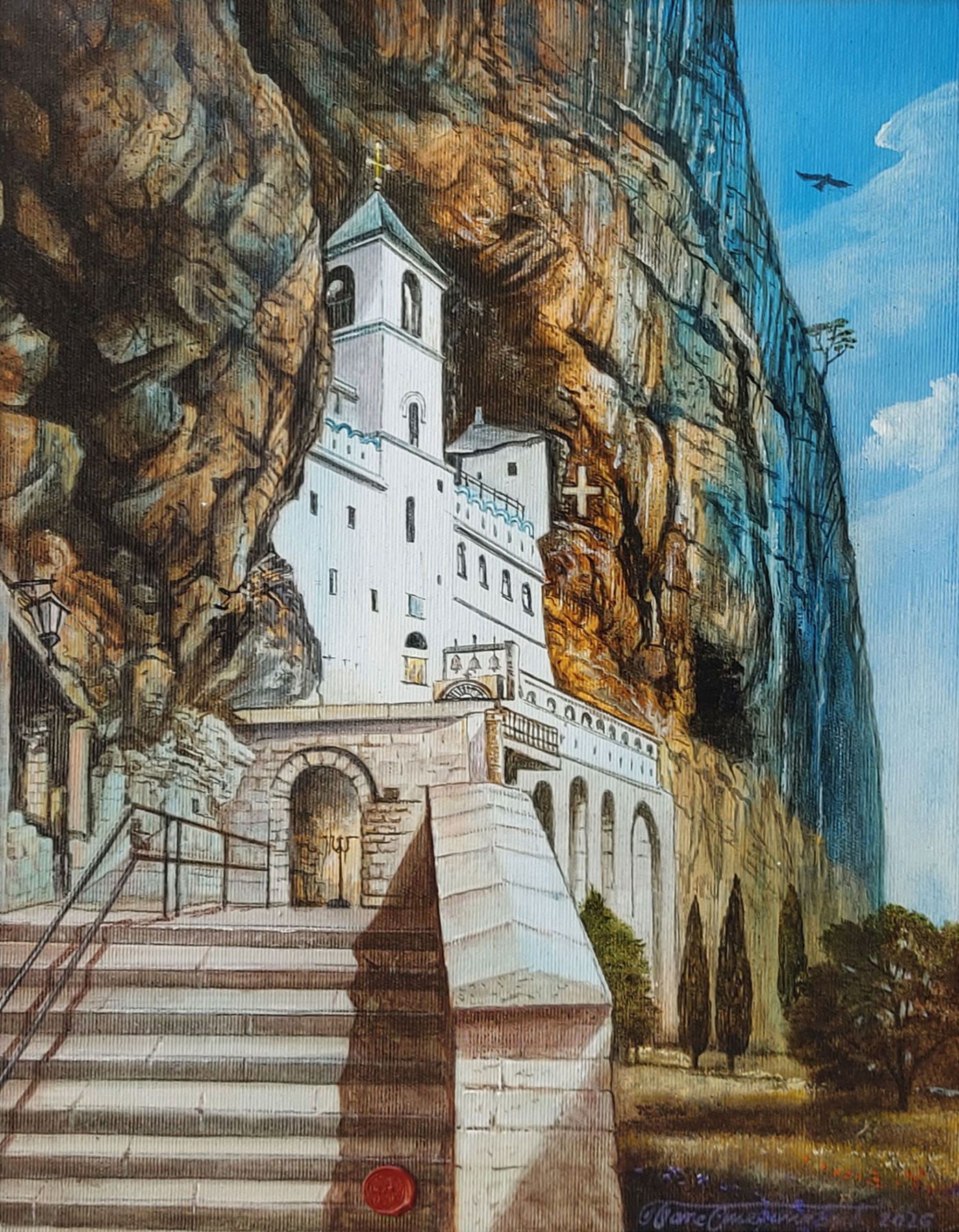 Slika Baneta Stefanovića - Manastir Ostrog - Image 2