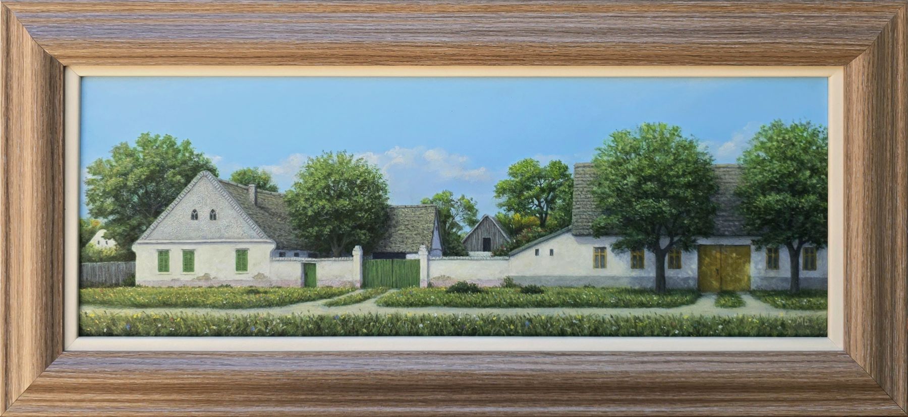 Painting of Mirko Bugarski - The old house