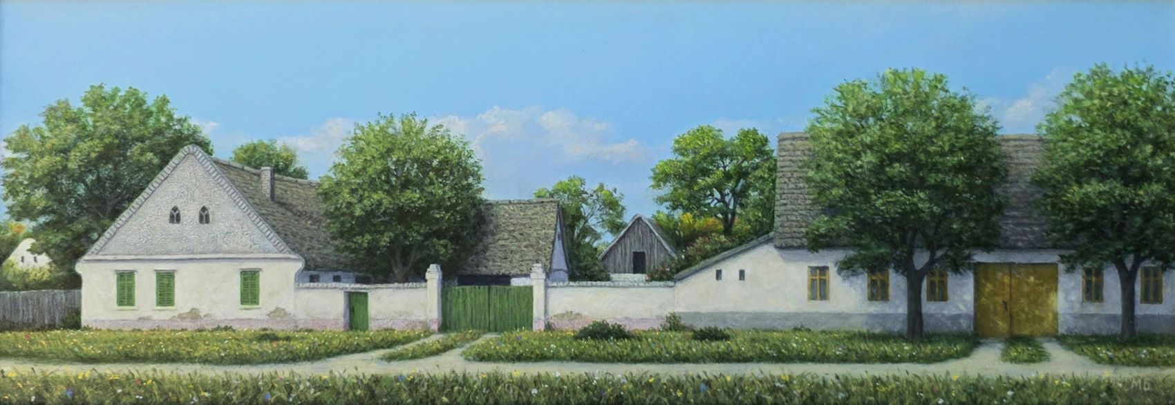 Painting of Mirko Bugarski - The old house - Image 2