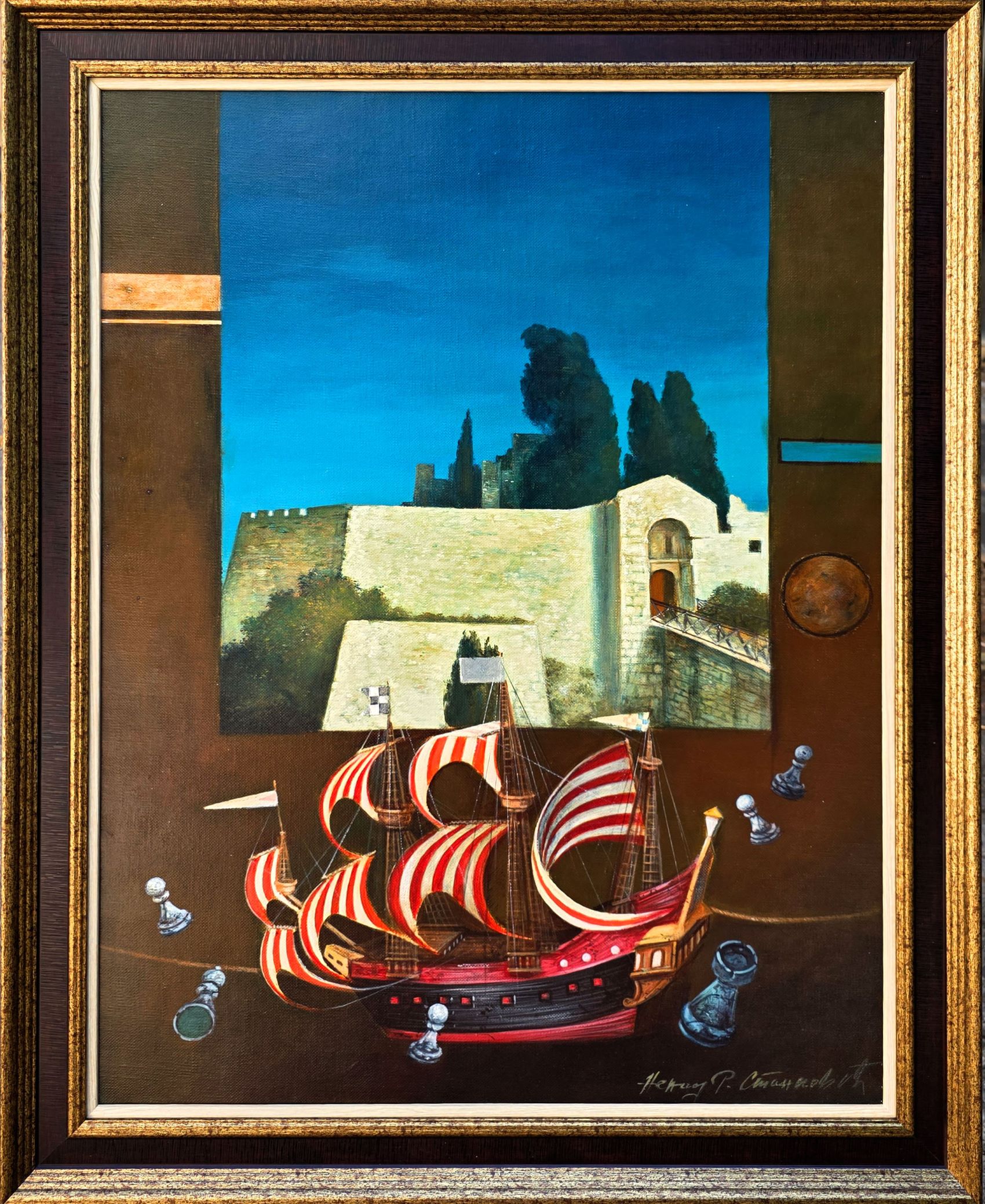 Painting of Nenad Stanković - The Phoenician secret