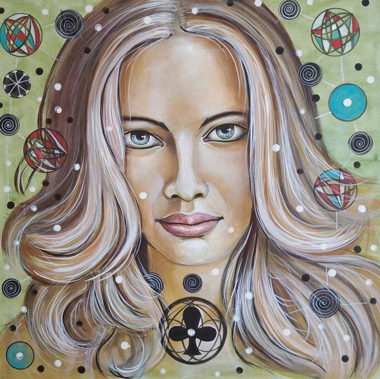 Violeta Cvetkovska - Devojka 1  40x40.jpg